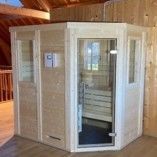 Region SALINS LES BAINS Sauna MASSIF 45 CLASSIC ouverture en angle 