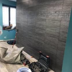 Le spa sera installé contre cette face car le local technique se trouve juste derrière la cloison 